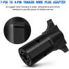 imageNilight 7 Way to 4Way Flat Blade Trailer Adapter Waterproof Rugged Nylon Housing 7 Pin to 4pin Wiring Connector7Pin to 4Pin Trailer Adapter