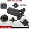 imageNilight 7 Way to 4Way Flat Blade Trailer Adapter Waterproof Rugged Nylon Housing 7 Pin to 4pin Wiring Connector7Pin to 5Pin Trailer Adapter