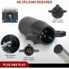 imageNilight 7 Way to 4Way Flat Blade Trailer Adapter Waterproof Rugged Nylon Housing 7 Pin to 4pin Wiring Connector7Pin to 6Pin Trailer Adapter