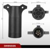 imageNilight 7 Way to 4Way Flat Blade Trailer Adapter Waterproof Rugged Nylon Housing 7 Pin to 4pin Wiring Connector7Pin to 6Pin Trailer Adapter