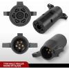imageNilight 7 Way to 4Way Flat Blade Trailer Adapter Waterproof Rugged Nylon Housing 7 Pin to 4pin Wiring Connector7Pin to 6Pin Trailer Adapter