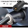 imageNilight 7 Way to 4Way Flat Blade Trailer Adapter Waterproof Rugged Nylon Housing 7 Pin to 4pin Wiring Connector7Way RV Blade to 7 Way Round Pin