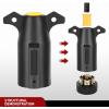 imageNilight 7 Way to 4Way Flat Blade Trailer Adapter Waterproof Rugged Nylon Housing 7 Pin to 4pin Wiring ConnectorRV Standard 7 Way Plug