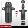 imageNilight 7 Way to 4Way Flat Blade Trailer Adapter Waterproof Rugged Nylon Housing 7 Pin to 4pin Wiring ConnectorTraditional 7 Way