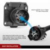 imageNilight 7 Way to 4Way Flat Blade Trailer Adapter Waterproof Rugged Nylon Housing 7 Pin to 4pin Wiring ConnectorUSCAR to 7 Way Trailer Adapter