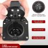 imageNilight 7 Way to 4Way Flat Blade Trailer Adapter Waterproof Rugged Nylon Housing 7 Pin to 4pin Wiring ConnectorUSCAR to 7 Way Trailer Adapter
