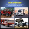 imageNilight JK Side Marker Light 8LED Smoked Lens Amber Front Fender Indicator Turn Signals Lights IP67 Waterproof Clearance Lamp Compatible with 20072017 Wrangler JKUUniversal Tail LightHardwired