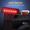 imageNilight JK Side Marker Light 8LED Smoked Lens Amber Front Fender Indicator Turn Signals Lights IP67 Waterproof Clearance Lamp Compatible with 20072017 Wrangler JKUJK 20072017 Third Brake Light