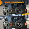 imageNilight JK Side Marker Light 8LED Smoked Lens Amber Front Fender Indicator Turn Signals Lights IP67 Waterproof Clearance Lamp Compatible with 20072017 Wrangler JKUJL 20182026 Tail Light