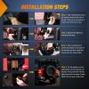 imageNilight JK Side Marker Light 8LED Smoked Lens Amber Front Fender Indicator Turn Signals Lights IP67 Waterproof Clearance Lamp Compatible with 20072017 Wrangler JKUJL 20182026 Tail Light