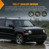 imageNilight JK Side Marker Light 8LED Smoked Lens Amber Front Fender Indicator Turn Signals Lights IP67 Waterproof Clearance Lamp Compatible with 20072017 Wrangler JKUJeep Patriot Passenger Side Signals LightAmber
