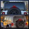 imageNilight JK Side Marker Light 8LED Smoked Lens Amber Front Fender Indicator Turn Signals Lights IP67 Waterproof Clearance Lamp Compatible with 20072017 Wrangler JKUJK 20072017 Third Brake Light
