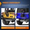 imageNilight JK Side Marker Light 8LED Smoked Lens Amber Front Fender Indicator Turn Signals Lights IP67 Waterproof Clearance Lamp Compatible with 20072017 Wrangler JKUJL 20182025 Tire Brake Light
