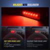 imageNilight JK Side Marker Light 8LED Smoked Lens Amber Front Fender Indicator Turn Signals Lights IP67 Waterproof Clearance Lamp Compatible with 20072017 Wrangler JKUJK 20072017 Third Brake Light