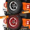 imageNilight JK Side Marker Light 8LED Smoked Lens Amber Front Fender Indicator Turn Signals Lights IP67 Waterproof Clearance Lamp Compatible with 20072017 Wrangler JKUJL 20182026 Tire Brake Light Double Row