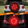 imageNilight JK Side Marker Light 8LED Smoked Lens Amber Front Fender Indicator Turn Signals Lights IP67 Waterproof Clearance Lamp Compatible with 20072017 Wrangler JKUJK 20072017 Tire Brake Light