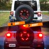 imageNilight JK Side Marker Light 8LED Smoked Lens Amber Front Fender Indicator Turn Signals Lights IP67 Waterproof Clearance Lamp Compatible with 20072017 Wrangler JKUJL 20182025 Tire Brake Light
