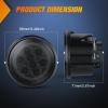 imageNilight JK Side Marker Light 8LED Smoked Lens Amber Front Fender Indicator Turn Signals Lights IP67 Waterproof Clearance Lamp Compatible with 20072017 Wrangler JKUJK 20072017 Turn Signals Light