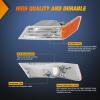 imageNilight JK Side Marker Light 8LED Smoked Lens Amber Front Fender Indicator Turn Signals Lights IP67 Waterproof Clearance Lamp Compatible with 20072017 Wrangler JKUAmber