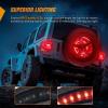 imageNilight JK Side Marker Light 8LED Smoked Lens Amber Front Fender Indicator Turn Signals Lights IP67 Waterproof Clearance Lamp Compatible with 20072017 Wrangler JKUJK 20072017 Tire Brake Light