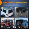 imageNilight JK Side Marker Light 8LED Smoked Lens Amber Front Fender Indicator Turn Signals Lights IP67 Waterproof Clearance Lamp Compatible with 20072017 Wrangler JKUJK 20072017 Tail Light