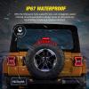 imageNilight JK Side Marker Light 8LED Smoked Lens Amber Front Fender Indicator Turn Signals Lights IP67 Waterproof Clearance Lamp Compatible with 20072017 Wrangler JKUJK 20072017 Third Brake Light