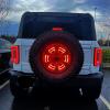 imageNilight JK Side Marker Light 8LED Smoked Lens Amber Front Fender Indicator Turn Signals Lights IP67 Waterproof Clearance Lamp Compatible with 20072017 Wrangler JKUFord Bronco 20212023 Tire Brake Light