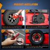 imageNilight JK Side Marker Light 8LED Smoked Lens Amber Front Fender Indicator Turn Signals Lights IP67 Waterproof Clearance Lamp Compatible with 20072017 Wrangler JKUJL 20182026 Tire Brake Light Double Row