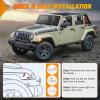 imageNilight JK Side Marker Light 8LED Smoked Lens Amber Front Fender Indicator Turn Signals Lights IP67 Waterproof Clearance Lamp Compatible with 20072017 Wrangler JKUJK 20072017 Side Marker Light