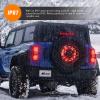 imageNilight JK Side Marker Light 8LED Smoked Lens Amber Front Fender Indicator Turn Signals Lights IP67 Waterproof Clearance Lamp Compatible with 20072017 Wrangler JKUFord Bronco 20212023 Tire Brake Light