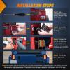 imageNilight JK Side Marker Light 8LED Smoked Lens Amber Front Fender Indicator Turn Signals Lights IP67 Waterproof Clearance Lamp Compatible with 20072017 Wrangler JKUJK 20072017 Tail Light