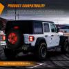imageNilight JK Side Marker Light 8LED Smoked Lens Amber Front Fender Indicator Turn Signals Lights IP67 Waterproof Clearance Lamp Compatible with 20072017 Wrangler JKUJL 20182026 Tire Brake Light Double Row