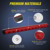 imageNilight LED Tail Light 2PCS 17 Inch 40LED Red Running Tail Stop Brake Lights wChrome Bezel Waterproof Surface Mount for 12V Towing Trailer Truck RV Camper Boat1Pc 16 Red 12LED