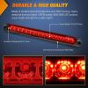 imageNilight LED Tail Light 2PCS 17 Inch 40LED Red Running Tail Stop Brake Lights wChrome Bezel Waterproof Surface Mount for 12V Towing Trailer Truck RV Camper Boat2Pcs 10 Red 15LED