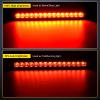 imageNilight LED Tail Light 2PCS 17 Inch 40LED Red Running Tail Stop Brake Lights wChrome Bezel Waterproof Surface Mount for 12V Towing Trailer Truck RV Camper Boat2Pcs 10 Red 15LED
