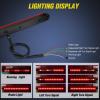 imageNilight LED Tail Light 2PCS 17 Inch 40LED Red Running Tail Stop Brake Lights wChrome Bezel Waterproof Surface Mount for 12V Towing Trailer Truck RV Camper Boat1Pc 16 Red 12LED