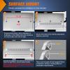 imageNilight LED Tail Light 2PCS 17 Inch 40LED Red Running Tail Stop Brake Lights wChrome Bezel Waterproof Surface Mount for 12V Towing Trailer Truck RV Camper Boat2Pcs 17 White 40LED wchrome bezel