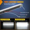 imageNilight LED Tail Light 2PCS 17 Inch 40LED Red Running Tail Stop Brake Lights wChrome Bezel Waterproof Surface Mount for 12V Towing Trailer Truck RV Camper Boat2Pcs 17 White 40LED wchrome bezel