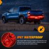 imageNilight LED Tail Light 2PCS 17 Inch 40LED Red Running Tail Stop Brake Lights wChrome Bezel Waterproof Surface Mount for 12V Towing Trailer Truck RV Camper Boat2Pcs 10 Red 15LED
