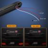 imageNilight LED Tail Light 2PCS 17 Inch 40LED Red Running Tail Stop Brake Lights wChrome Bezel Waterproof Surface Mount for 12V Towing Trailer Truck RV Camper Boat2Pcs 10 Red 15LED