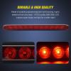 imageNilight LED Tail Light 2PCS 17 Inch 40LED Red Running Tail Stop Brake Lights wChrome Bezel Waterproof Surface Mount for 12V Towing Trailer Truck RV Camper Boat2Pcs 16 Red 11LED