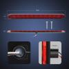 imageNilight LED Tail Light 2PCS 17 Inch 40LED Red Running Tail Stop Brake Lights wChrome Bezel Waterproof Surface Mount for 12V Towing Trailer Truck RV Camper Boat2Pcs 16 Red 11LED