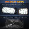 imageNilight Trailer Tail Light 2PCS 59Inch Teardrop 35 LED Amber Chrome Bezel Marker Clearance Brake Turn Signal Running Taillight IP67 Waterproof for Trailer Truck Pickup Camper RV55Inch White 2Pcs