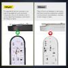 imageNilight Trailer Tail Light 2PCS 59Inch Teardrop 35 LED Amber Chrome Bezel Marker Clearance Brake Turn Signal Running Taillight IP67 Waterproof for Trailer Truck Pickup Camper RVRedWhite 6Pcs