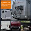 imageNilight Trailer Tail Light 2PCS 59Inch Teardrop 35 LED Amber Chrome Bezel Marker Clearance Brake Turn Signal Running Taillight IP67 Waterproof for Trailer Truck Pickup Camper RV55Inch White 2Pcs