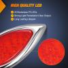 imageNilight Trailer Tail Light 2PCS 59Inch Teardrop 35 LED Amber Chrome Bezel Marker Clearance Brake Turn Signal Running Taillight IP67 Waterproof for Trailer Truck Pickup Camper RV59Inch Red 2Pcs