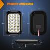 imageNilight Trailer Tail Light 2PCS 6Inch Oval 23 LED Red Amber Chrome Frame Marker Clearance Stop Brake Turn Signal Running Taillight IP67 Waterproof for Trailer Truck Pickup Camper RV6Pcs RedWhite 24Led Lights 5x3Inch