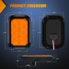 imageNilight Trailer Tail Light 2PCS 6Inch Oval 23 LED Red Amber Chrome Frame Marker Clearance Stop Brake Turn Signal Running Taillight IP67 Waterproof for Trailer Truck Pickup Camper RV2Pcs Amber 10Led Lights 5x3Inch