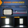 imageNilight Trailer Tail Light 2PCS 6Inch Oval 23 LED Red Amber Chrome Frame Marker Clearance Stop Brake Turn Signal Running Taillight IP67 Waterproof for Trailer Truck Pickup Camper RV6Pcs RedWhite 24Led Lights 5x3Inch