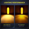 imageNilight Trailer Tail Light 2PCS 6Inch Oval 23 LED Red Amber Chrome Frame Marker Clearance Stop Brake Turn Signal Running Taillight IP67 Waterproof for Trailer Truck Pickup Camper RV2Pcs Amber 10Led Lights